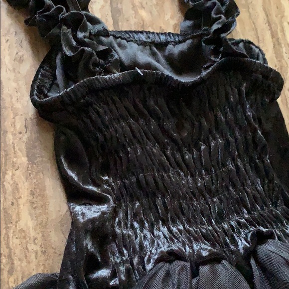 RUBIES BALCK VELVET DRESS WITH TULE SKIRT SZ Med - Picture 5 of 6